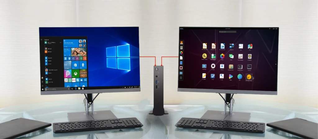 process of repurposing a windows 11 OS pc into a Linux OS thin client