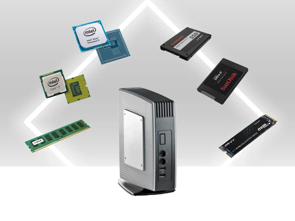 upgrading thin clients with various components